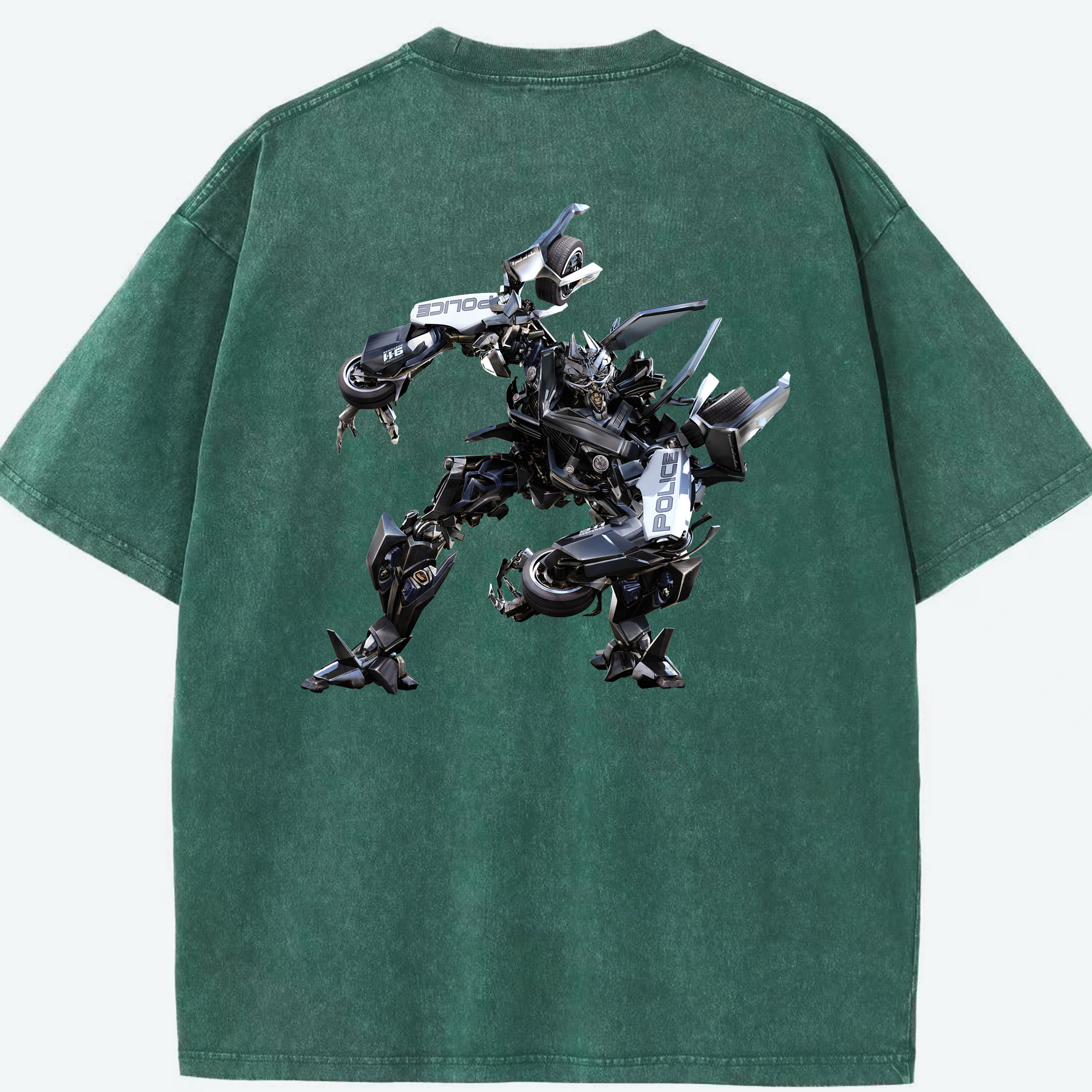 （画像用）  綿100% ヴィンテージ風 半袖Tシャツ（背面プリント）